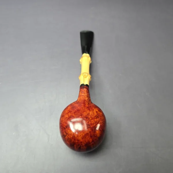Peter Heeschen Grade A Smooth Apple w/ Bamboo Estate Briar Pipe, Unsmoked - Image 8