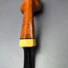 C-Pipe Smooth Long Shank Blowfish w/ Boxwood Handmade Briar Pipe, New - Image 8