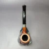 Castleford Smooth Bent Billiard w/ Silver Estate Briar Pipe, English Estates - Image 8