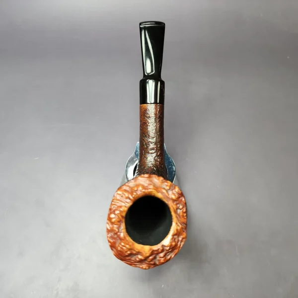 Savinelli Autograph 4 Partially Sandblasted Freehand Estate Briar Pipe, Italian Estates - Image 8