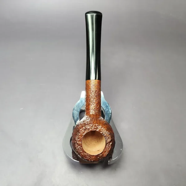 Vollmer & Nilsson Sandblasted Squat Apple Estate Briar Pipe, Unsmoked - Image 8