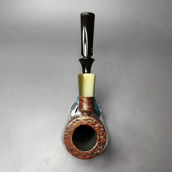 Savinelli Nonpareil 9111 Sandblasted Billiard Estate Briar Pipe, Italian Estates - Image 8