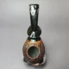 HS Studio Sandblasted Reverse Calabash Nosewarmer Estate Briar Pipe, Unsmoked - Image 8