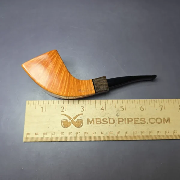Cavicchi CCCC Grade Smooth Horn w/ Bocote Estate Briar Pipe, Unsmoked - Image 8