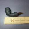 Peter Toth Black Sandblasted Freehand w/ Tortoiseshell Stem Handmade Briar Pipe, New - Image 8