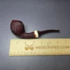 Walt Cannoy Cardinal House Morton C24 Rusticated Egg Handmade Briar Pipe, New - Image 8