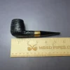 Brian Madsen Rusticated Pot w/ Brass Estate Briar Pipe, Unsmoked - Image 8