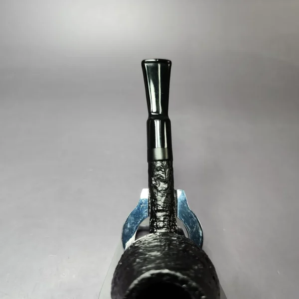Proxima by Piero Vitale Black Sandblasted Egg Briar Pipe, New - Image 8