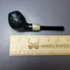 Mina Pipes Sandblasted Belge/ Horn Estate Briar Pipe, Unsmoked - Image 8