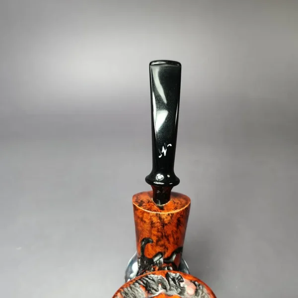 Nording Partially Rusticated Freehand Estate Briar Pipe, Unsmoked - Image 8