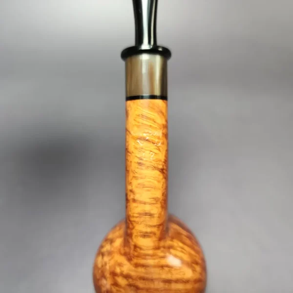 Peter Matzhold Smooth Lovat w/ Horn Estate Briar Pipe, Unsmoked - Image 8