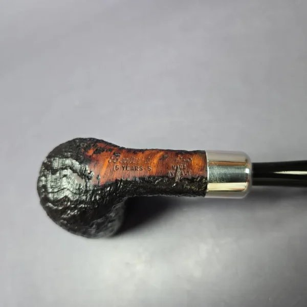 Becker & Musico 2000 Sandblasted Billiard w/ Silver Estate Briar Pipe, Italian Estates - Image 9