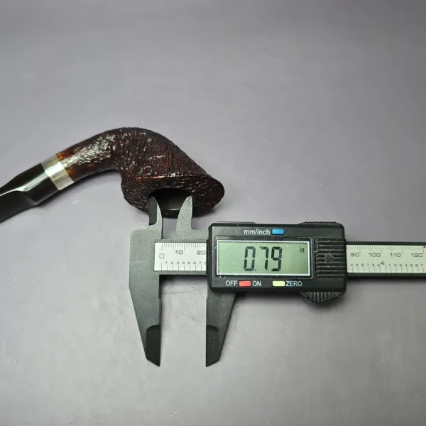 Lasse Skovgaard Sandblasted Dublin w/ Silver Estate Briar Pipe, Unsmoked - Image 9