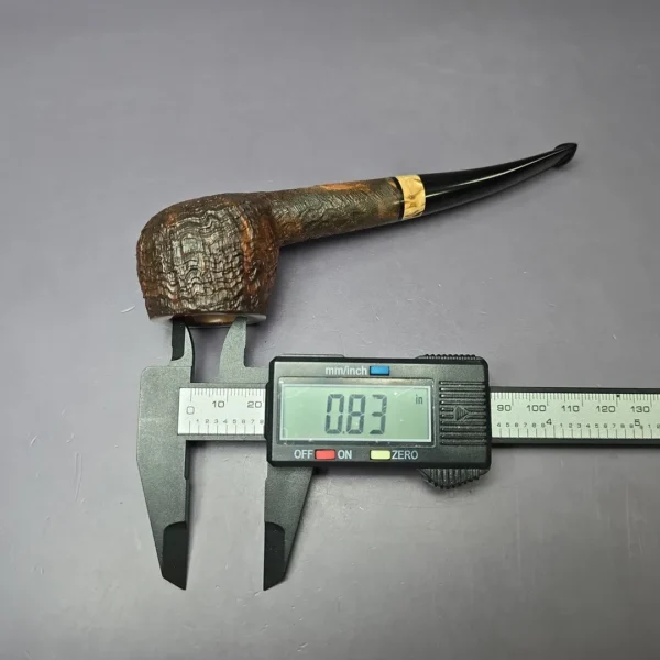 Dirk Claessen Sandblasted Prince Estate Briar Pipe, Unsmoked - Image 9