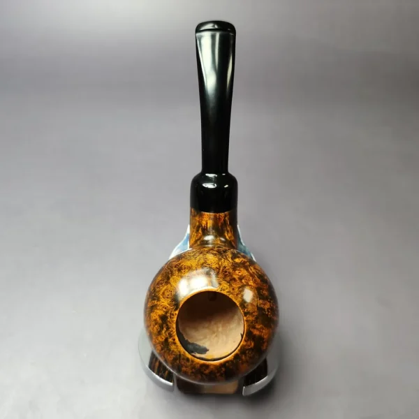Mina Pipes Smooth Acorn Estate Briar Pipe, Unsmoked - Image 9