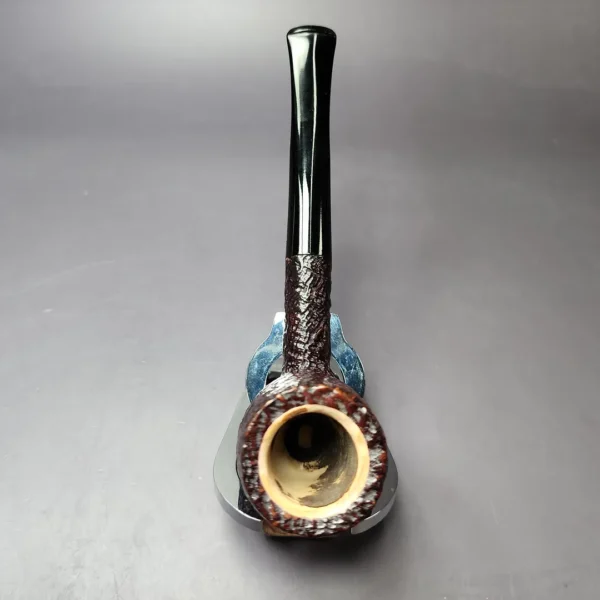 Pioneer 115 Meerschaum Lined Sandblasted Billiard Estate Briar Pipe, American Estates - Image 9