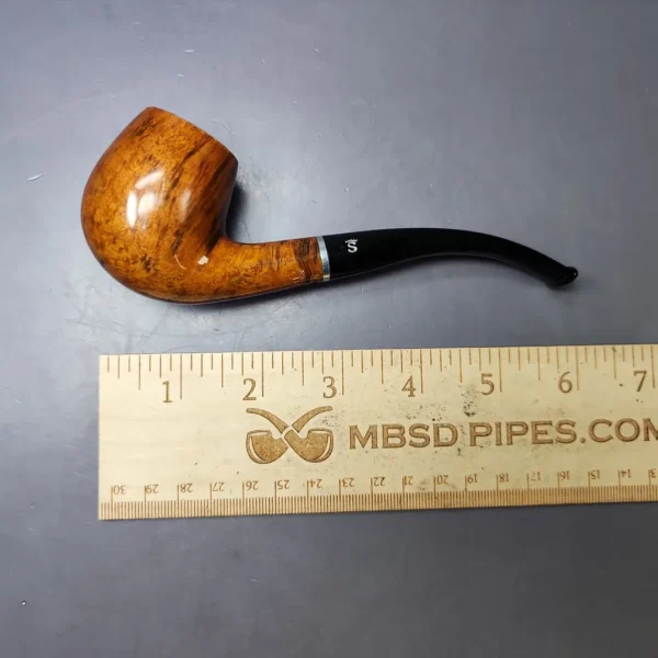 Stanwell Amber Light Smooth 83 Bent Billiard Estate Briar Pipe, Danish Estates - Image 9