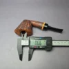 Brandon Brooks Contrast Sandblasted Dublin w/ Maple Handmade Briar Pipe, New - Image 9
