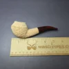 Pipe Tristan Natural Granite Bullmoose Handmade Briar Pipe, New - Image 9