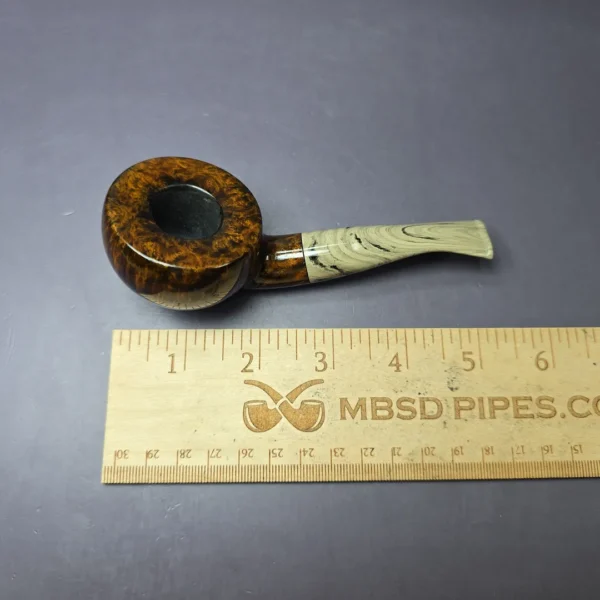 Martin Romijn Smooth Contrast Pot Handmade Briar Pipe, New - Image 9