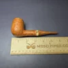 PapaBearPipes Sandblasted All-Briar Billiard Handmade Briar Pipe, New - Image 9