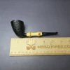 Michael Lindner 2012 D1 Sandblasted Bamboo Dublin Estate Briar Pipe, Unsmoked - Image 9