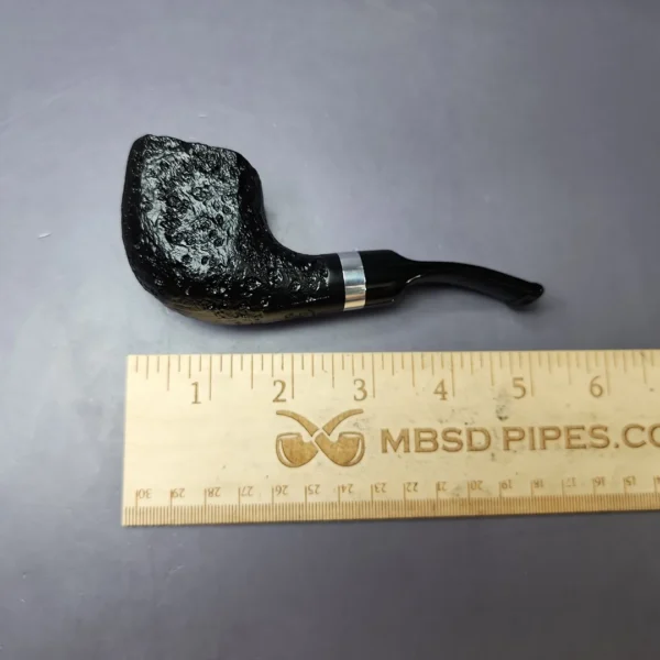 Morgan BlackJack 31 Sandblasted Panel Horn Briar Pipe, New - Image 9