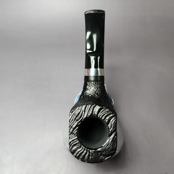 Morgan BlackJack 31 Sandblasted Panel Horn Briar Pipe, New - Image 9