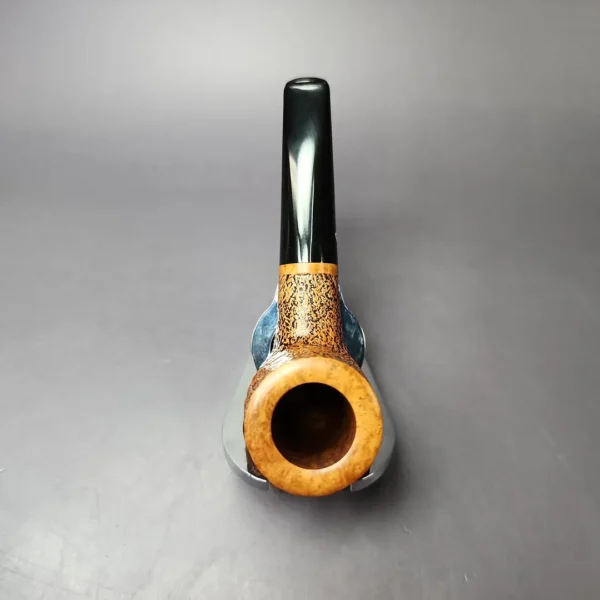 Ascorti Cool 2 Sandblasted Reverse Calabash Billiard Estate Briar Pipe, Unsmoked - Image 9