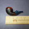 Voboril Pipes Partially Sandblasted Chubby Bulldog Estate Briar Pipe, Unsmoked - Image 9