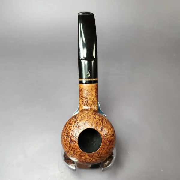 Jirsa 78 Sandblasted Squat Rhodesian Estate Briar Pipe, Czech Estates - Image 9