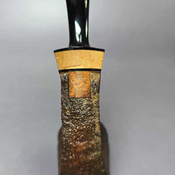 Kent Rasmussen Sandblasted Freehand w/ Masur Birch Estate Briar Pipe, Unsmoked - Image 9