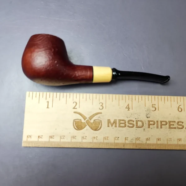 MBSD Briars by Piero Vitale Sandblasted Author w/ Olivewood Briar Pipe, New - Image 9