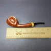 C-Pipe Smooth Long Shank Blowfish w/ Boxwood Handmade Briar Pipe, New - Image 9