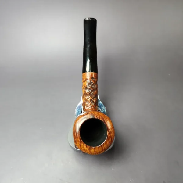 Marxman Jumbo C Rusticated Billiard Estate Briar Pipe, American Estates - Image 9
