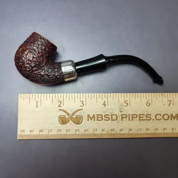 Peterson System Standard 314 Rusticated Bent Billiard Estate Briar Pipe, Irish Estates - Image 9