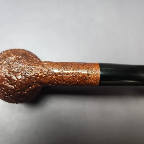 Vollmer & Nilsson Sandblasted Squat Apple Estate Briar Pipe, Unsmoked - Image 9