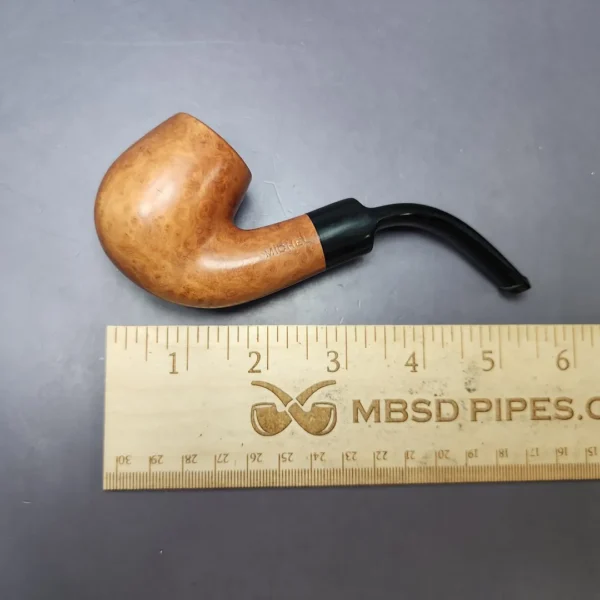 Michel Smooth Bent Billiard Estate Briar Pipe, Unsmoked - Image 9