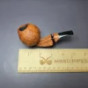 Christian Ruetz Sandblasted "Double Bark" Cobra Handmade Briar Pipe, New - Image 9