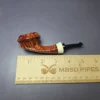 Christian Ruetz Smooth Surfing Bulldog w/ Ivorite Handmade Briar Pipe, New - Image 9