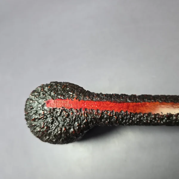 Castello Sea Rock Briar G 32 Rusticated Canadian Estate Briar Pipe, Unsmoked - Image 9
