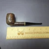 Savinelli Punto Oro 127 w/ Gold Sandblasted Billiard Estate Briar Pipe, 6mm, Unsmoked - Image 9