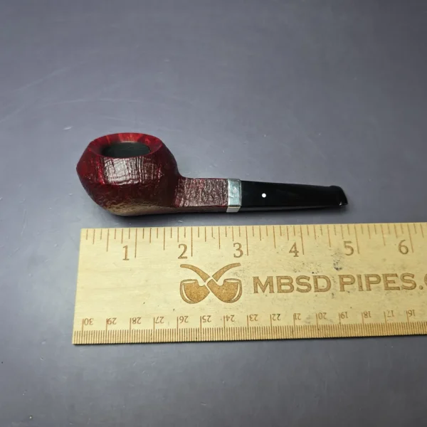 Dunhill 2017 Ruby Bark 3117 Sandblasted Squat Bulldog Estate Briar Pipe, English Estates - Image 9