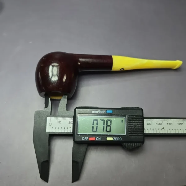 KB&B Pre-1955 Yello-Bole Smooth Apple Estate Briar Pipe, Unsmoked - Image 9
