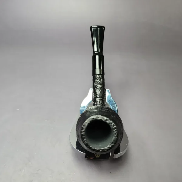 Proxima by Piero Vitale Black Sandblasted Egg Briar Pipe, New - Image 9
