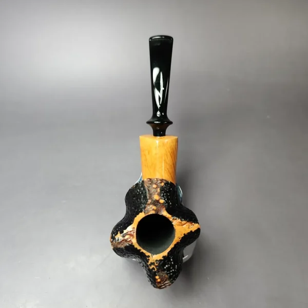 Nording Partially Rusticated Fluted Freehand Estate Briar Pipe, Unsmoked - Image 9