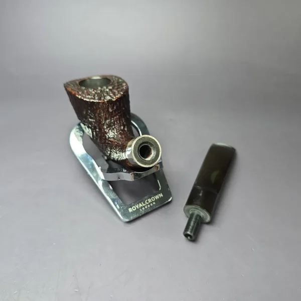 Lasse Skovgaard Sandblasted Dublin w/ Silver Estate Briar Pipe, Unsmoked - Image 10