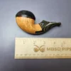Voboril Pipes Partially Sandblasted Chubby Bulldog Estate Briar Pipe, Unsmoked - Image 10