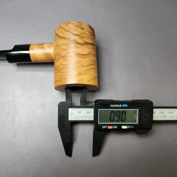 Mario Grandi Smooth Olive Wood Poker Estate Briar Pipe, Italian Estates - Image 10