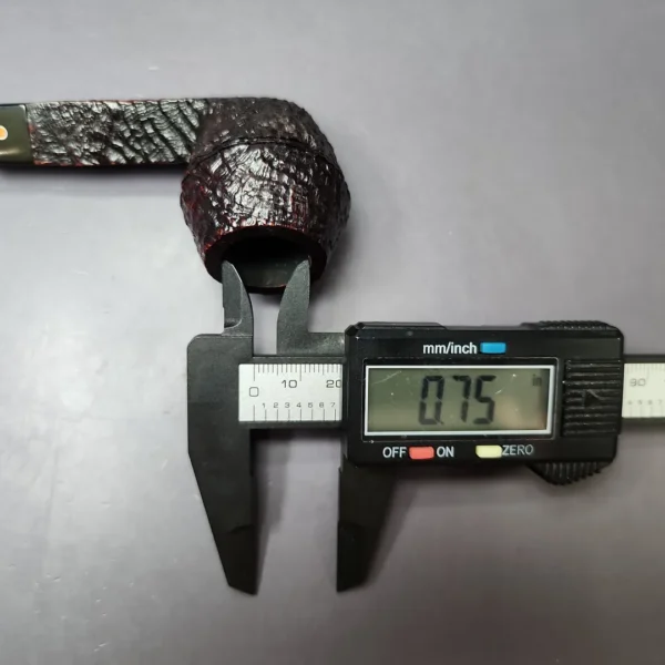 Ashton 1989 Pebble Grain Sandblasted Bulldog Estate Briar Pipe, English Estates - Image 10